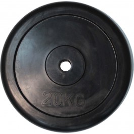 Диск обрезиненный ZSO черный "Classic" D-26, 25 кг в Хабаровске - «Спорт-М»