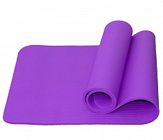 Коврик для йоги 183x61x1 см, каучук, фиолетовый