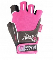 Перчатки для фитнеса женские ПС 2570 розово-серые