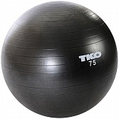 Мяч гимнастический 75 см черный FT-GBR-75BK