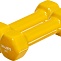 Гантель обрезиненная Bradex 1 кг, желтые, 2 шт SF 1014 в Хабаровске - «Спорт-М»