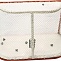 Сетка хоккей Д=2,2мм, яч. 40*40, цвет белый/зеленый. Для ворот  1.25*1.85*1.30м в Хабаровске - «Спорт-М»