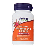 NOW Vitamin D3 5000 120 капс