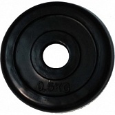 Диск обрезиненный ZSO черный "Classic" D-26, 0,5 кг