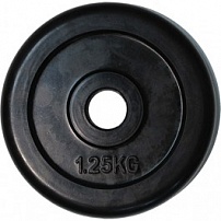 Диск обрезиненный ZSO черный "Classic" D-26, 1,25 кг