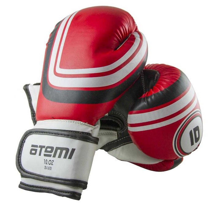 Перчатки боксерские Atemi 8oz, красные, S/M LTB-16101