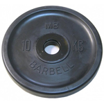 Диск обрезиненный Евро - Классик – 10 кг - черный MB-PltBE-10