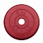 Диск обрезиненный 5 кг Антат, 26 мм, красный в Хабаровске - «Спорт-М»