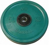Диск обрезиненный Евро - Классик – 50 кг - цветной MB-PltCE-50 
