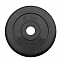 Диск обрезиненный 5 кг Антат, 26 мм, чёрный в Хабаровске - «Спорт-М»