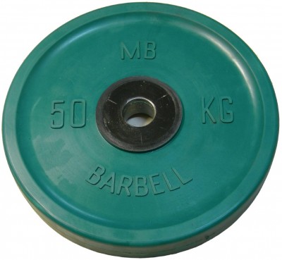 Диск обрезиненный Евро - Классик – 50 кг - цветной MB-PltCE-50  в Хабаровске - «Спорт-М»