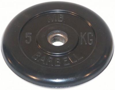 Диск для штанги – 5 кг – 50 мм – черный MB-PltB50-5