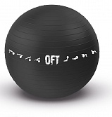 Мяч гимнастический 75 см, для коммерческого использования FT-GBPRO-75BK