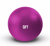 Мяч гимнастический 55 см фуксия FT-GBR-55FX