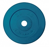 Диск обрезиненный 20 кг Антат, 51 мм, синий
