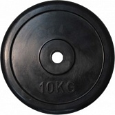 Диск обрезиненный ZSO черный "Classic" D-26, 10 кг