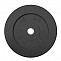 Диск обрезиненный 15 кг Антат, 26 мм, чёрный в Хабаровске - «Спорт-М»