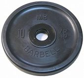 Диск обрезиненный Евро - Классик – 10 кг - черный MB-PltBE-10